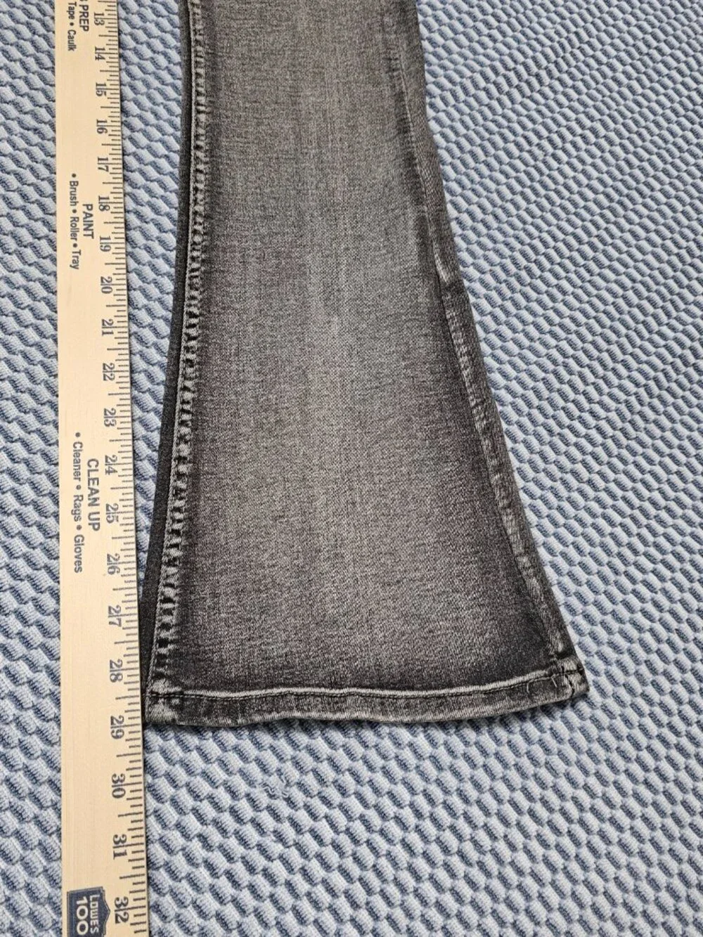 Bamboo Stretch Black Faded Bootleg Women's Jeans - Size 9